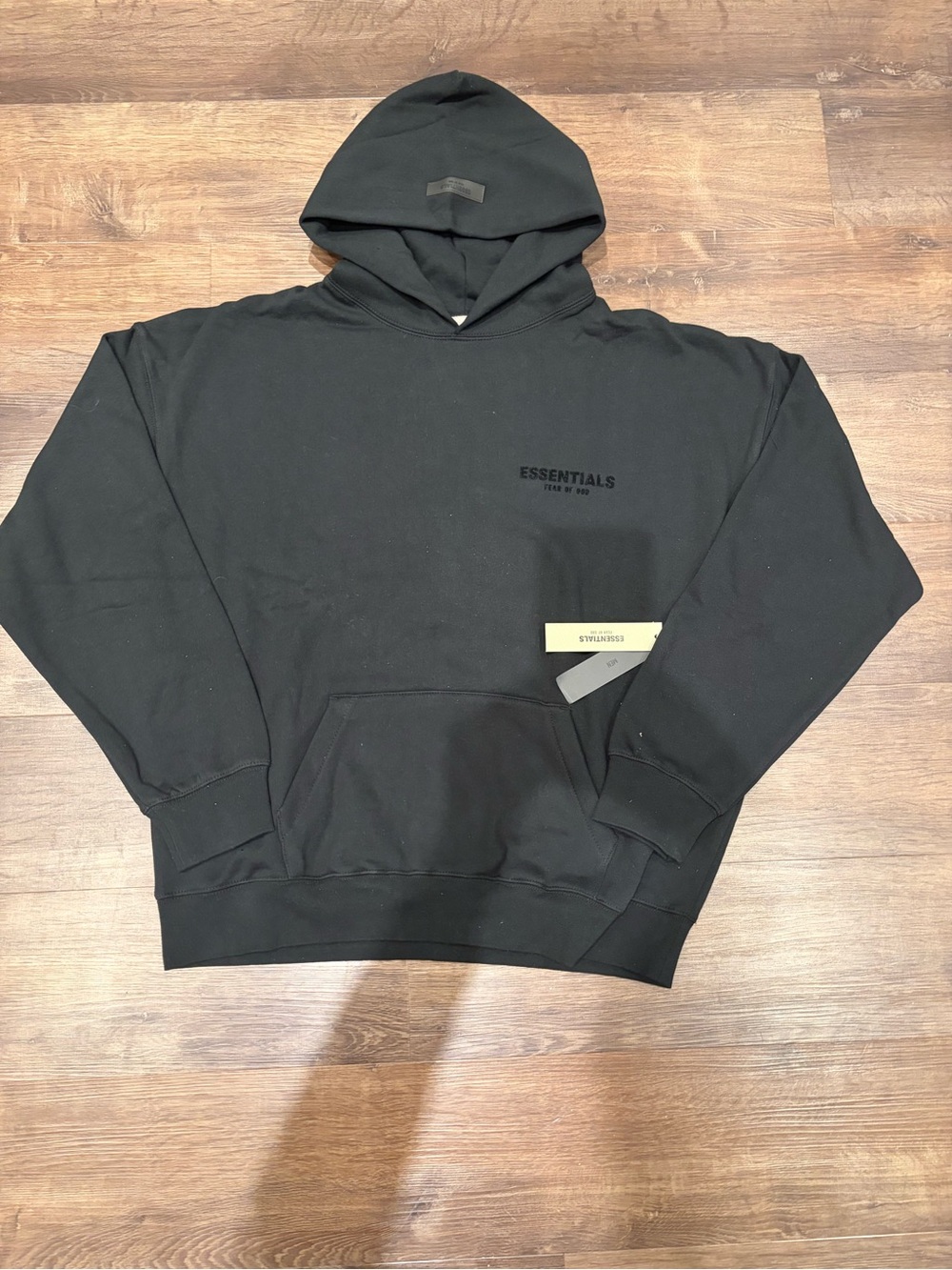 Fear of God ESSENTIALS Black Pullover Hoodie